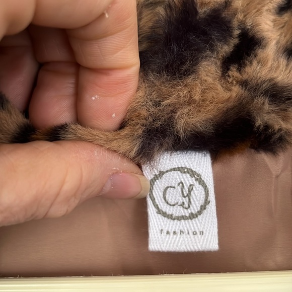 Blazer soft layering animal print cheetah leopard panther lined pocketed blazer - Picture 3 of 5